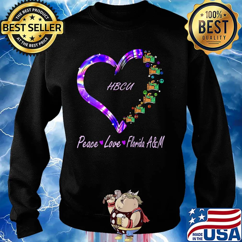 HBCU peace love Florida A & M heart s Sweater