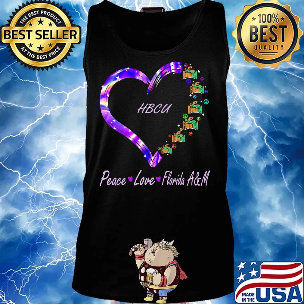 HBCU peace love Florida A & M heart s Tank top