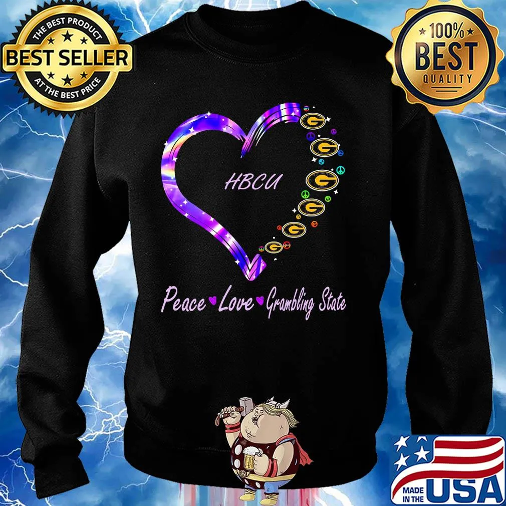 HBCU peace love Grambling State heart s Sweater