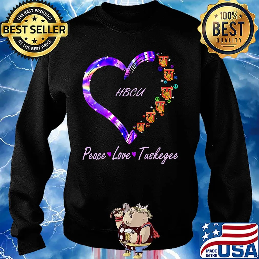 HBCU peace love Tuskegee heart s Sweater