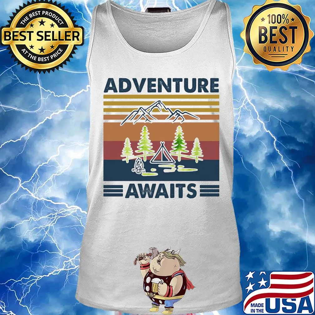 Hiking adventure awaits vintage s Tank top