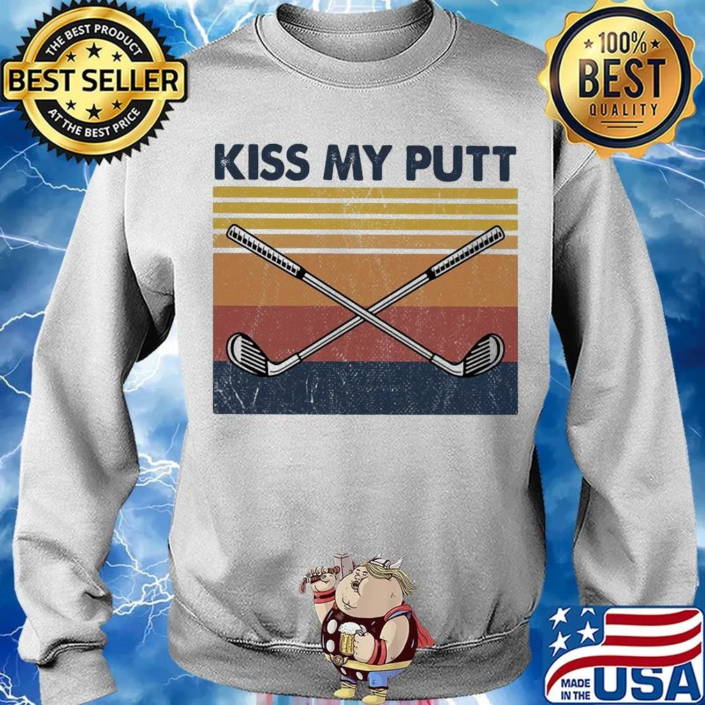 Hockey kiss my putt vintage s Sweater