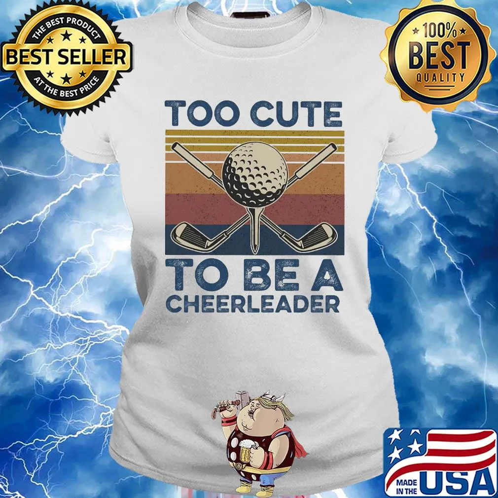 Hockey too cute to be a cheerleader vintage s Ladies tee
