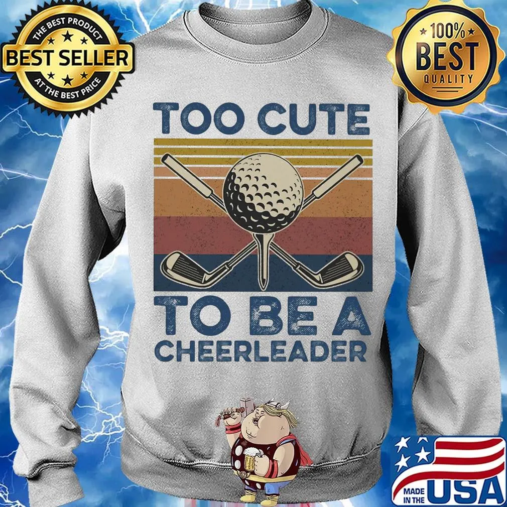 Hockey too cute to be a cheerleader vintage s Sweater