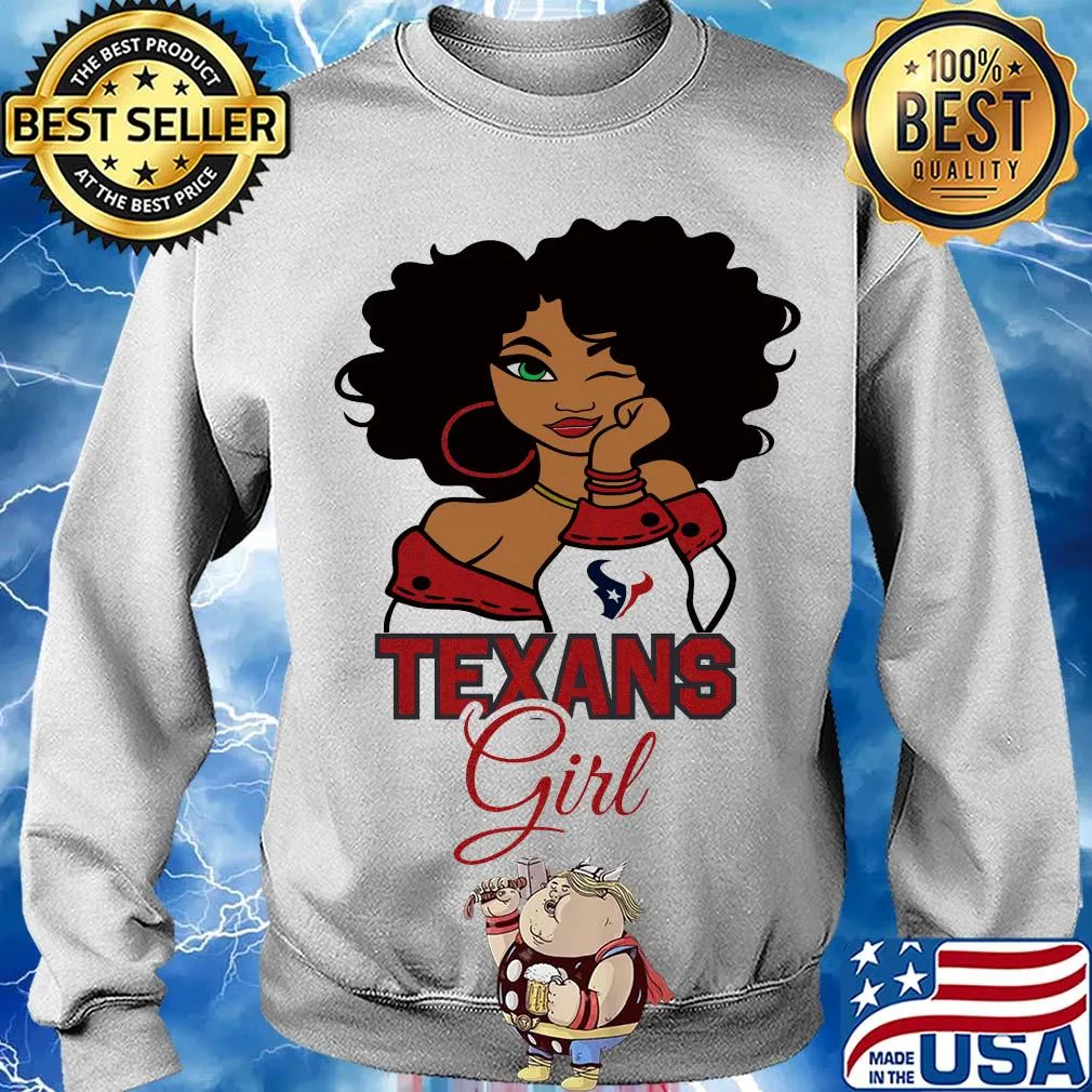 Houston Texans football black girl s Sweater