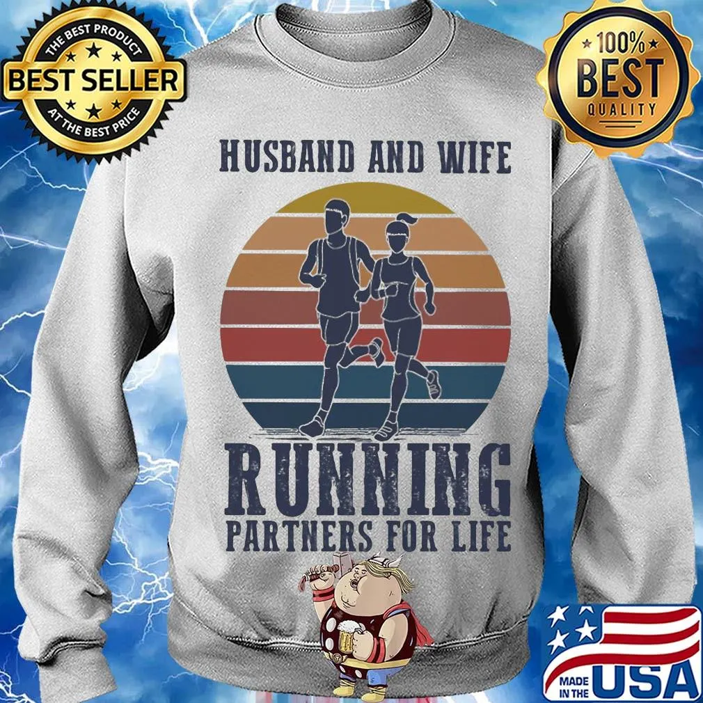 Husband and wife running partners for life s Sweater