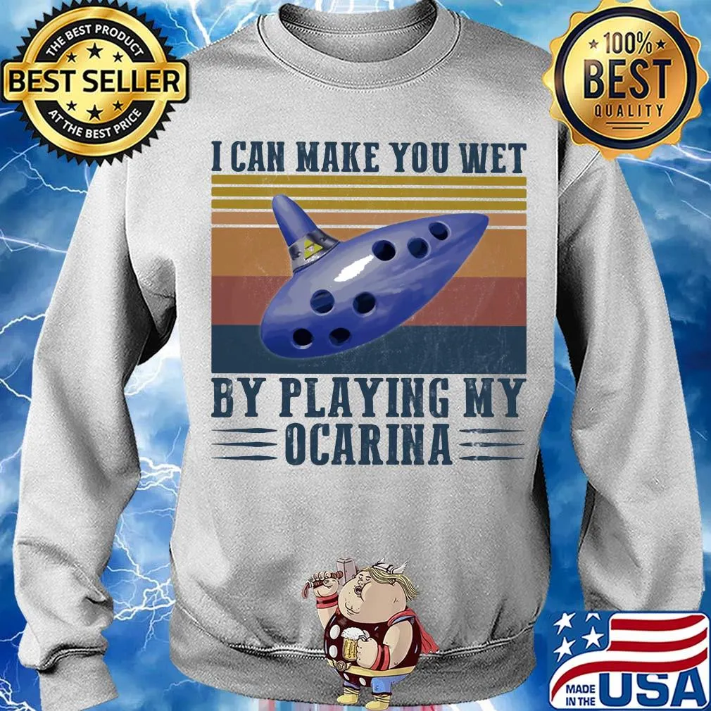 I can make you wet by playing my ocarina vintage s Sweater