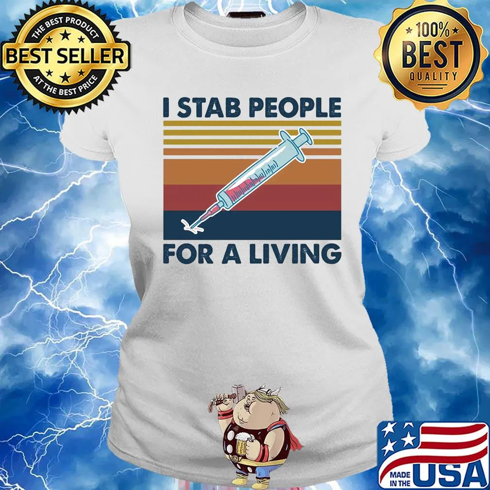 I stab people for a living vintage s Ladies tee