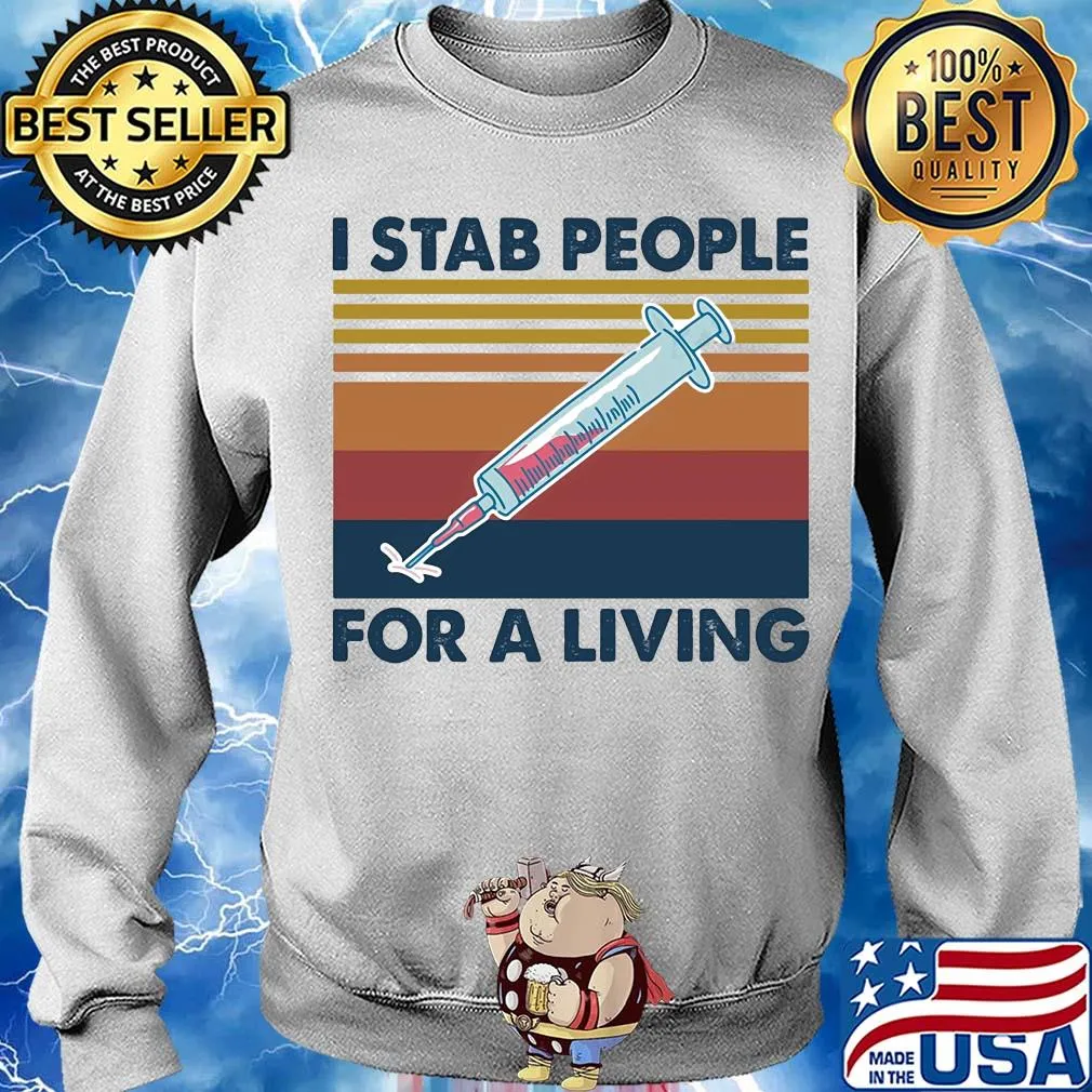 I stab people for a living vintage s Sweater
