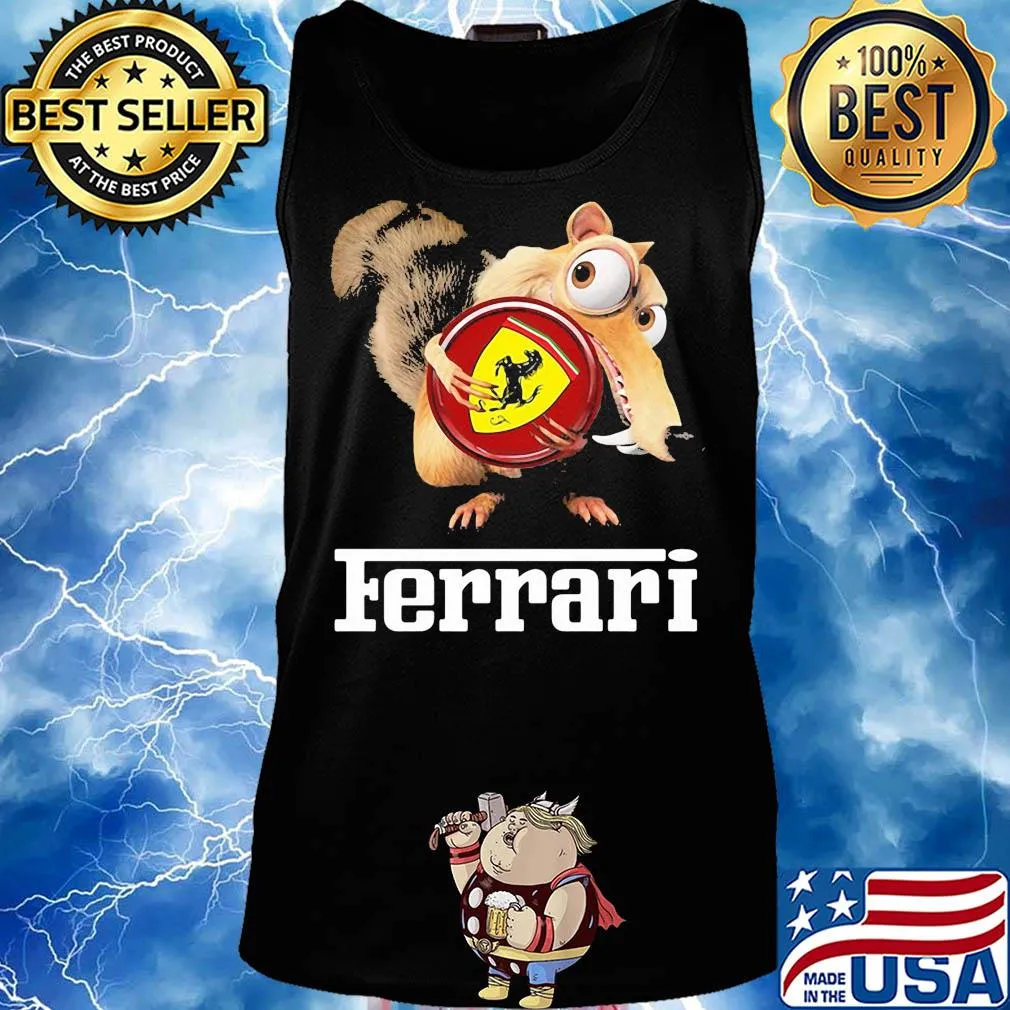 Ice age scrat hug ferrari s Tank top