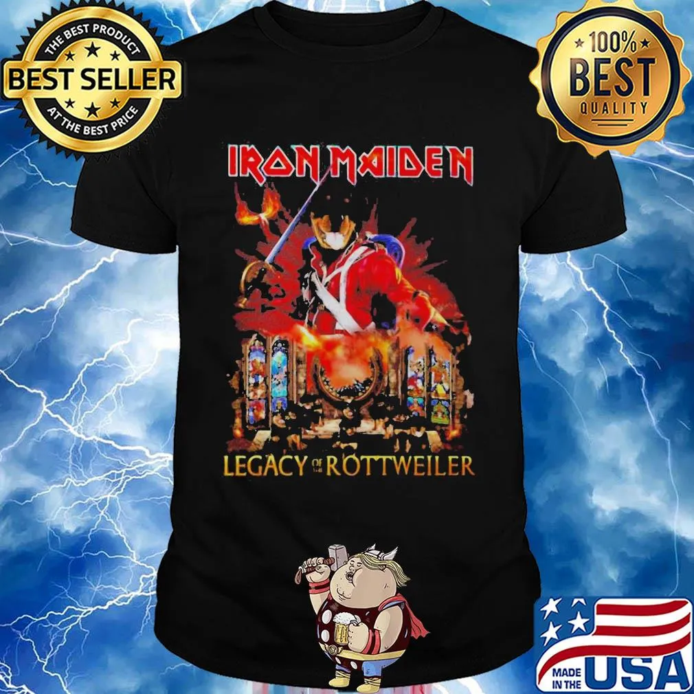 Iron maiden legacy of the rottweiler fire shirt