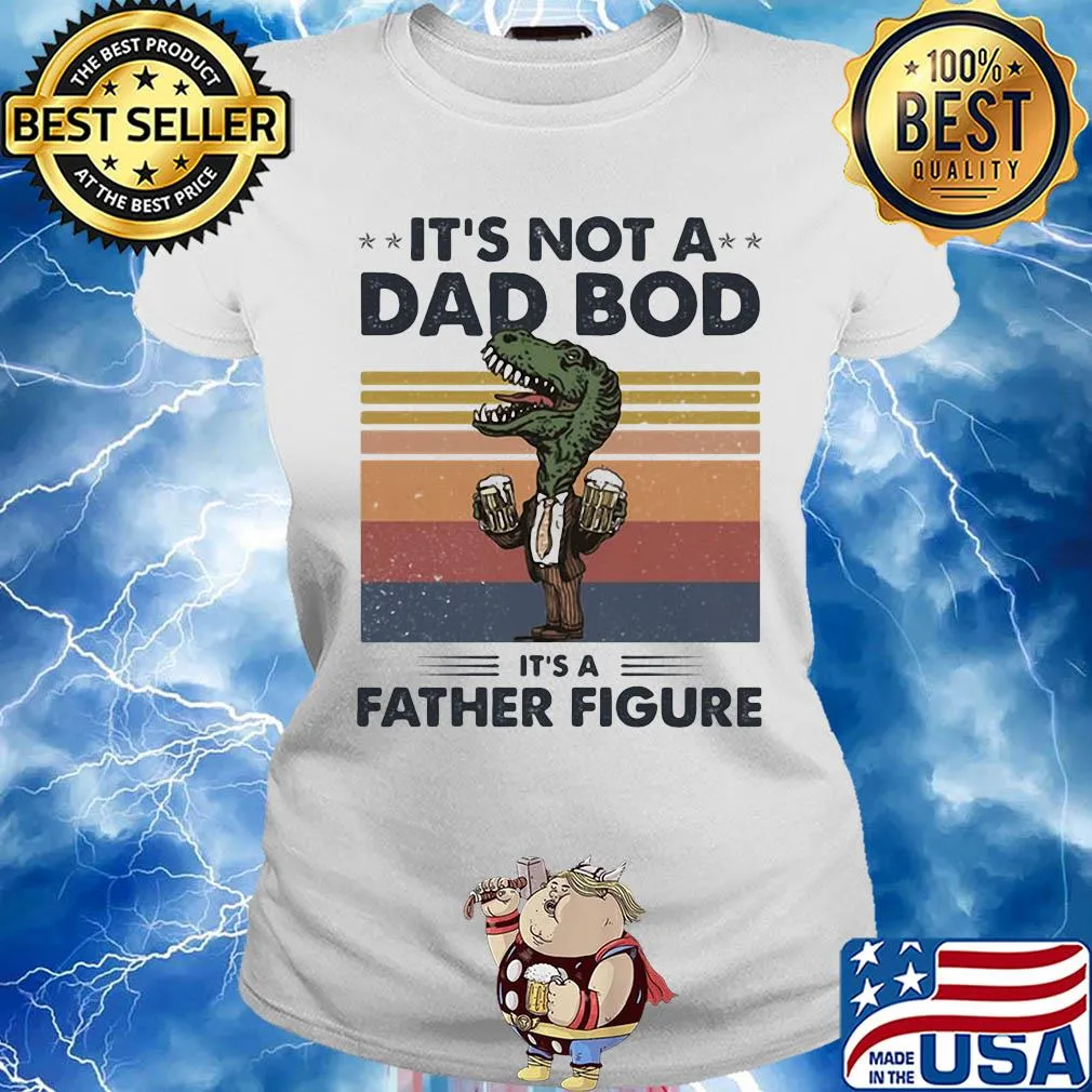 It's not a dad bod it's a father figure Crocodiles beer vintage s Ladies tee