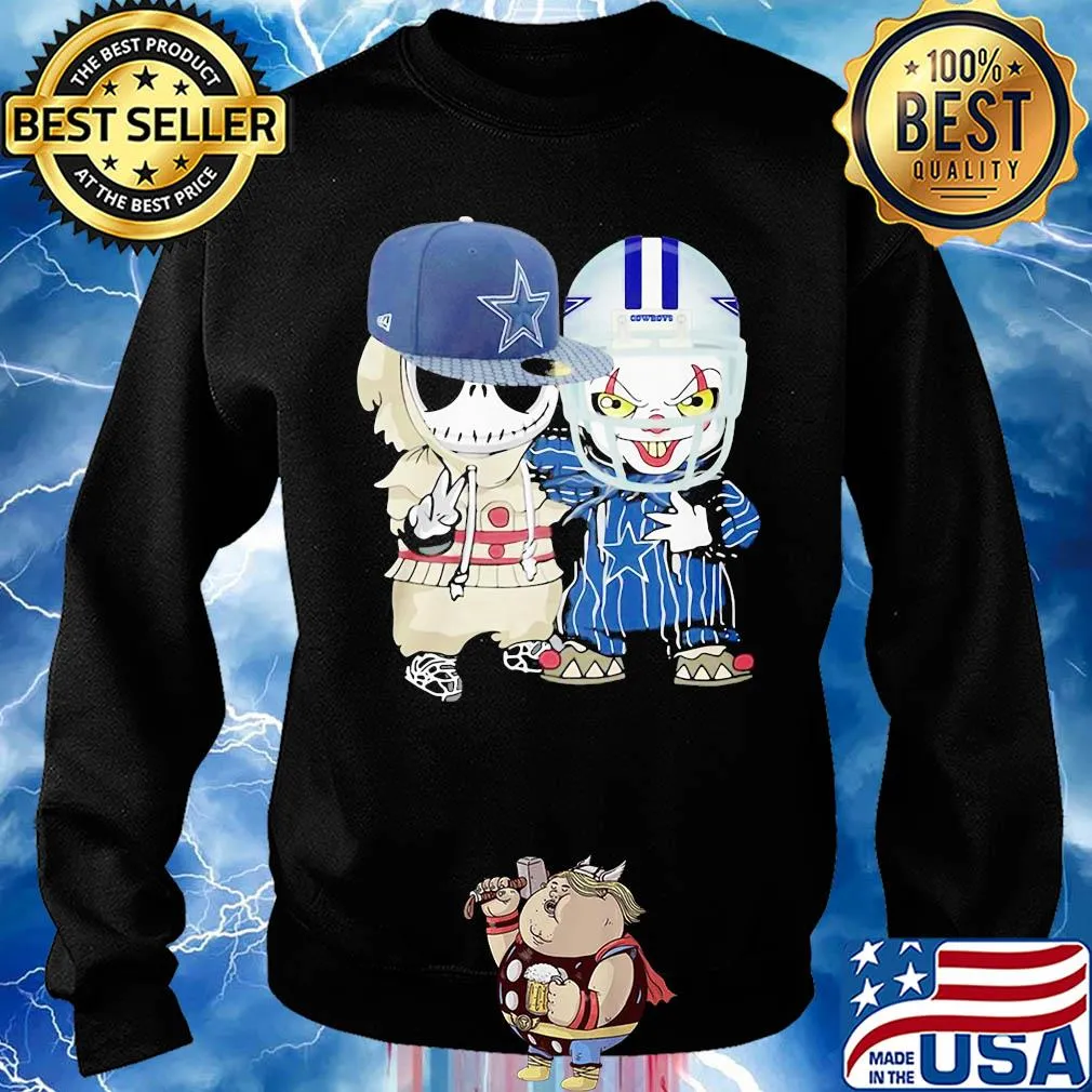 Jack skellington and joker player dallas cowboys football s Sweater