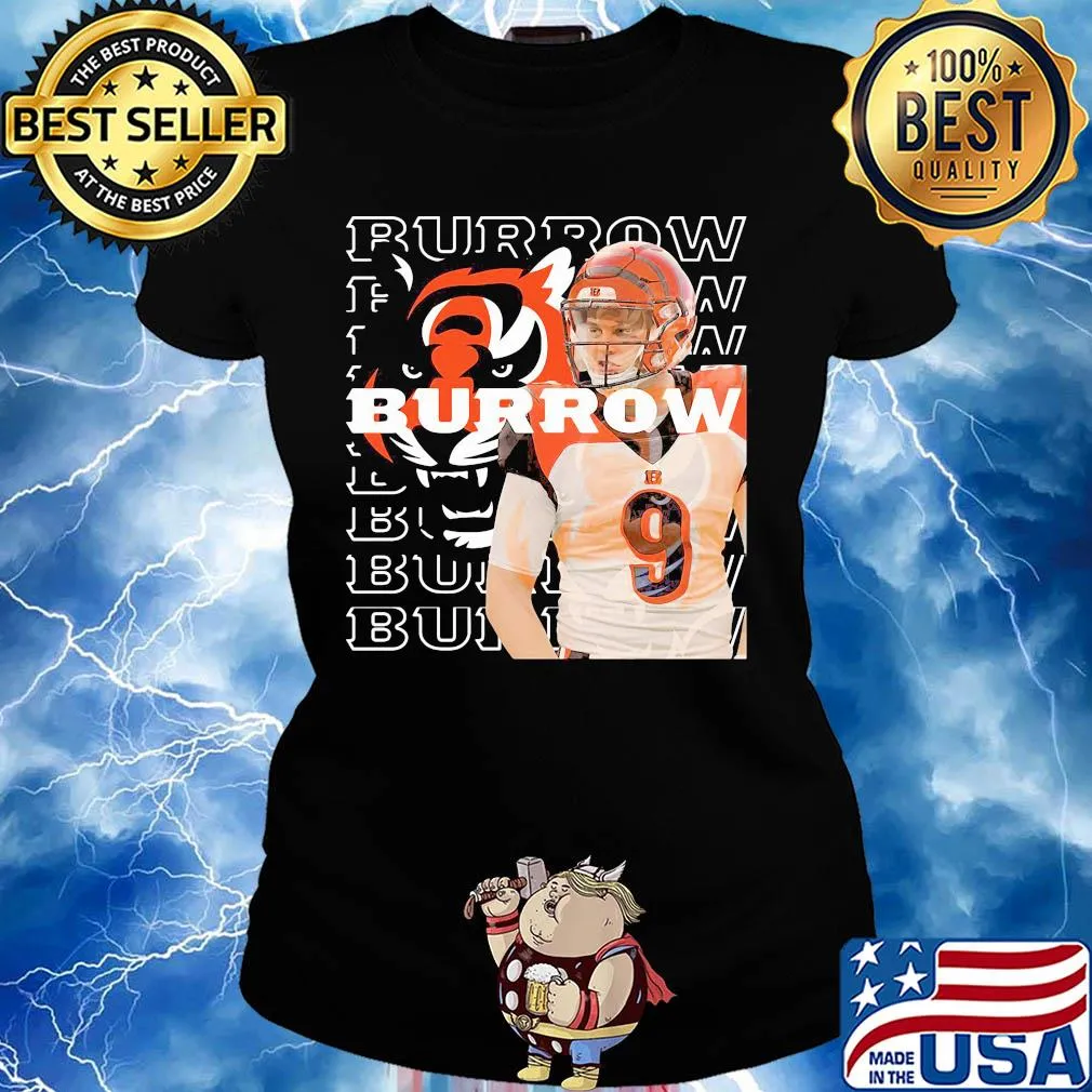 Joe burrow cincinnati bengals 9 s Ladies tee