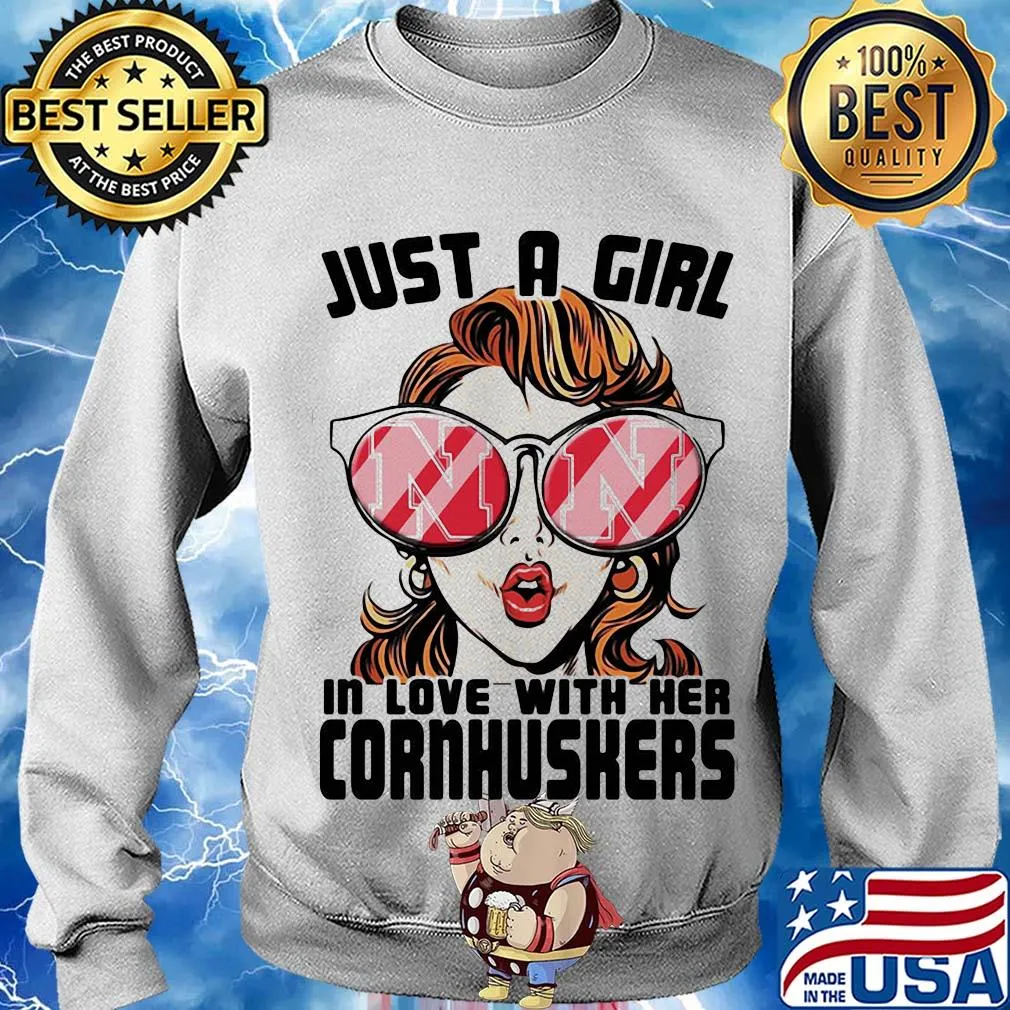 Just a girl in love with her nebraska cornhuskers s Sweater