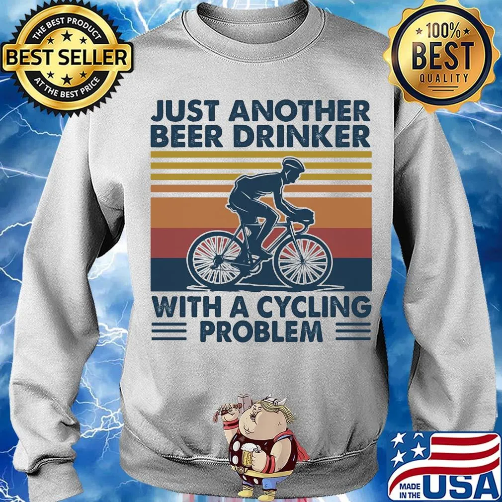 Just another beer drinker with a cycling problem vintage s Sweater