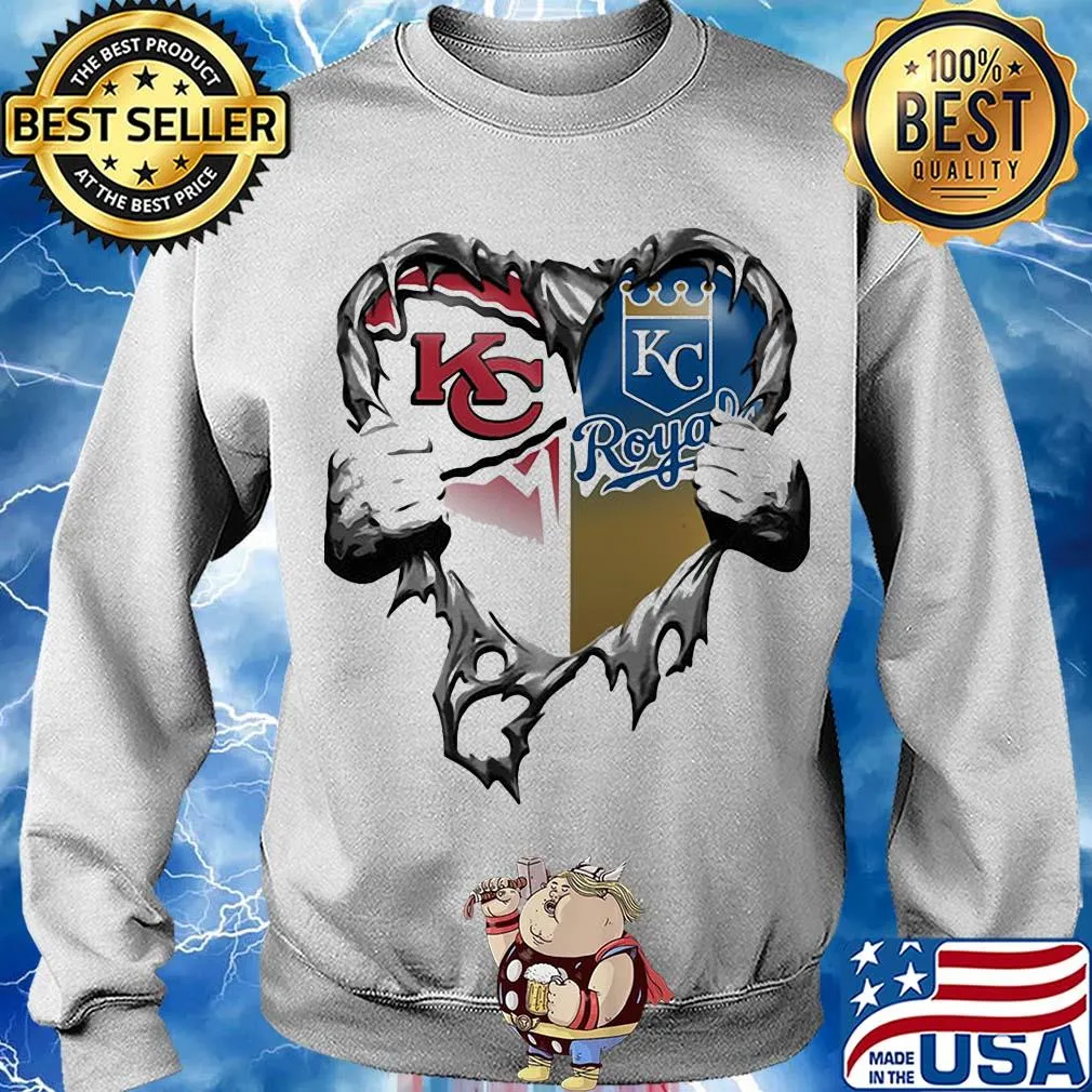 Kansas city chiefs vs kansas city royals heart hands s Sweater