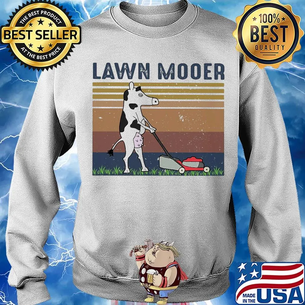 Lawn mooer cow vintage s Sweater