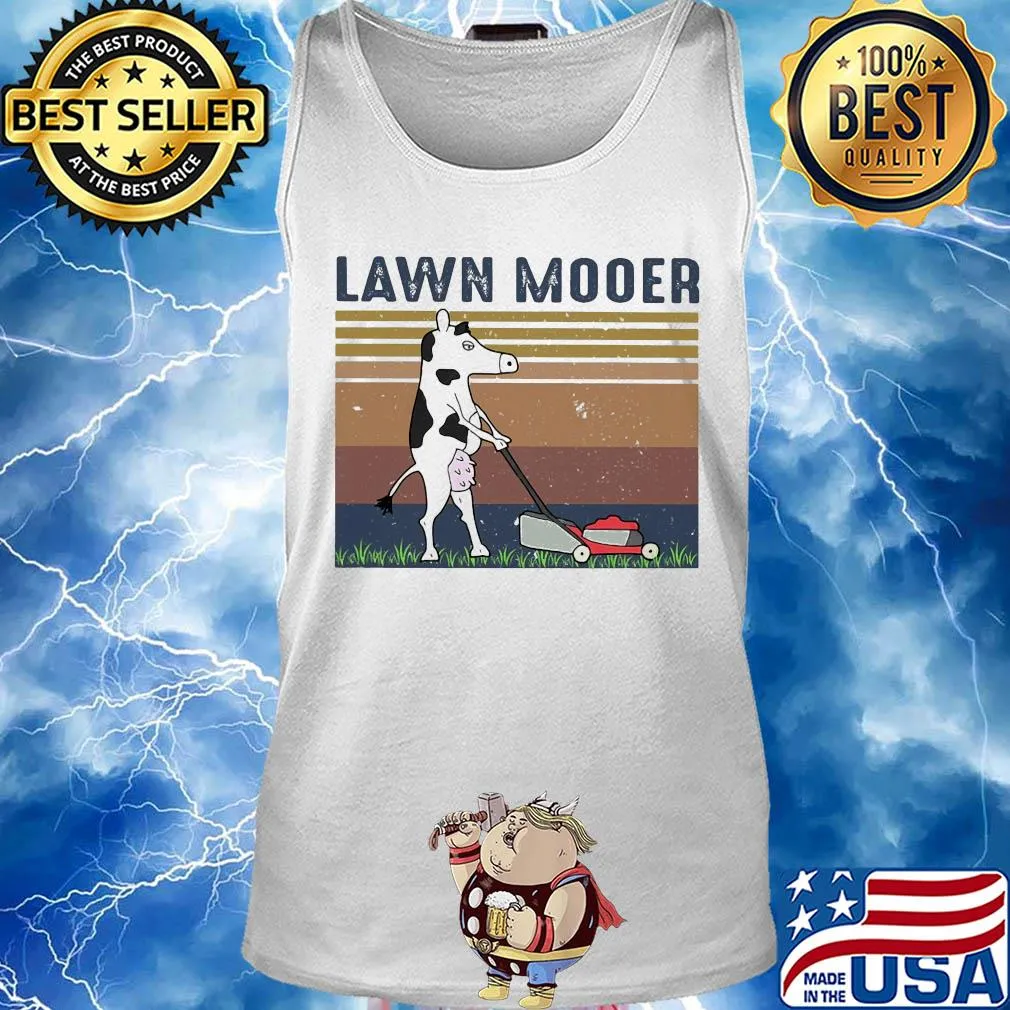 Lawn mooer cow vintage s Tank top