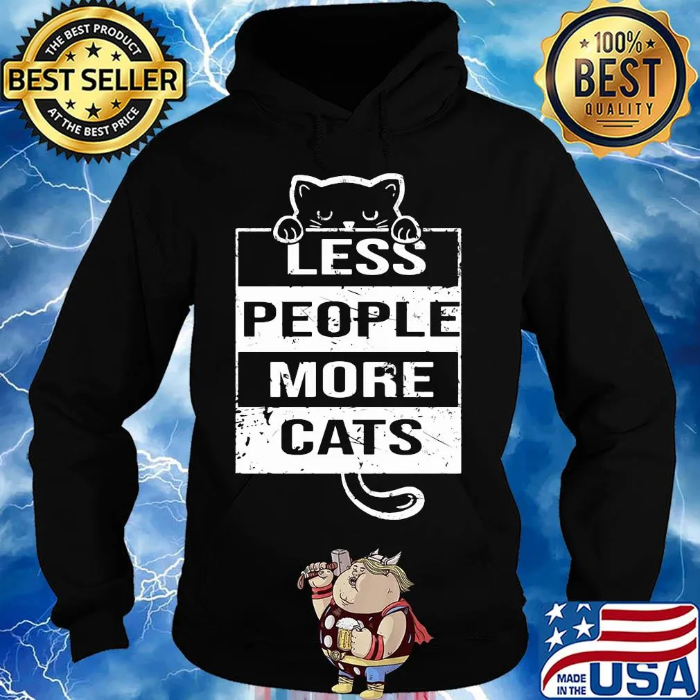 Less people more cats s Hoodie