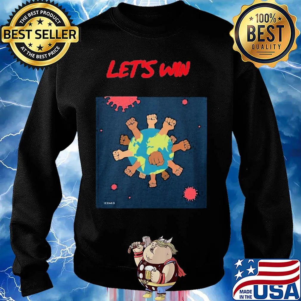 Let's win Covid-19 earth s Sweater
