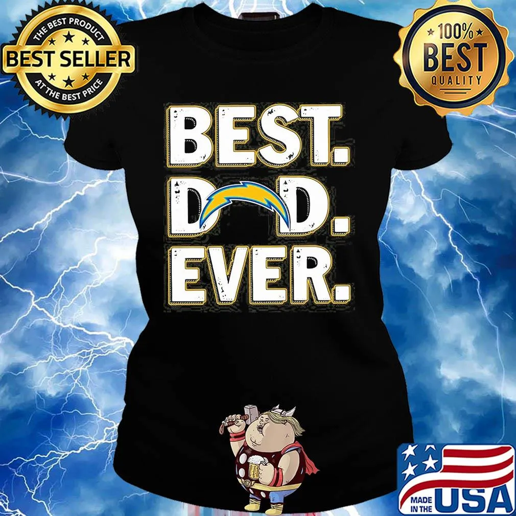 Los angeles chargers best dad ever happy father's day s Ladies tee