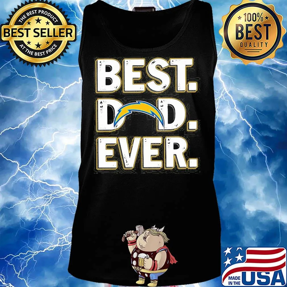 Los angeles chargers best dad ever happy father's day s Tank top