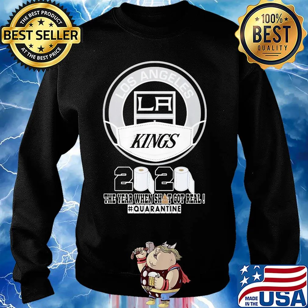 Los angeles kings mask 2020 the year when shit got real quarantine toilet paper s Sweater