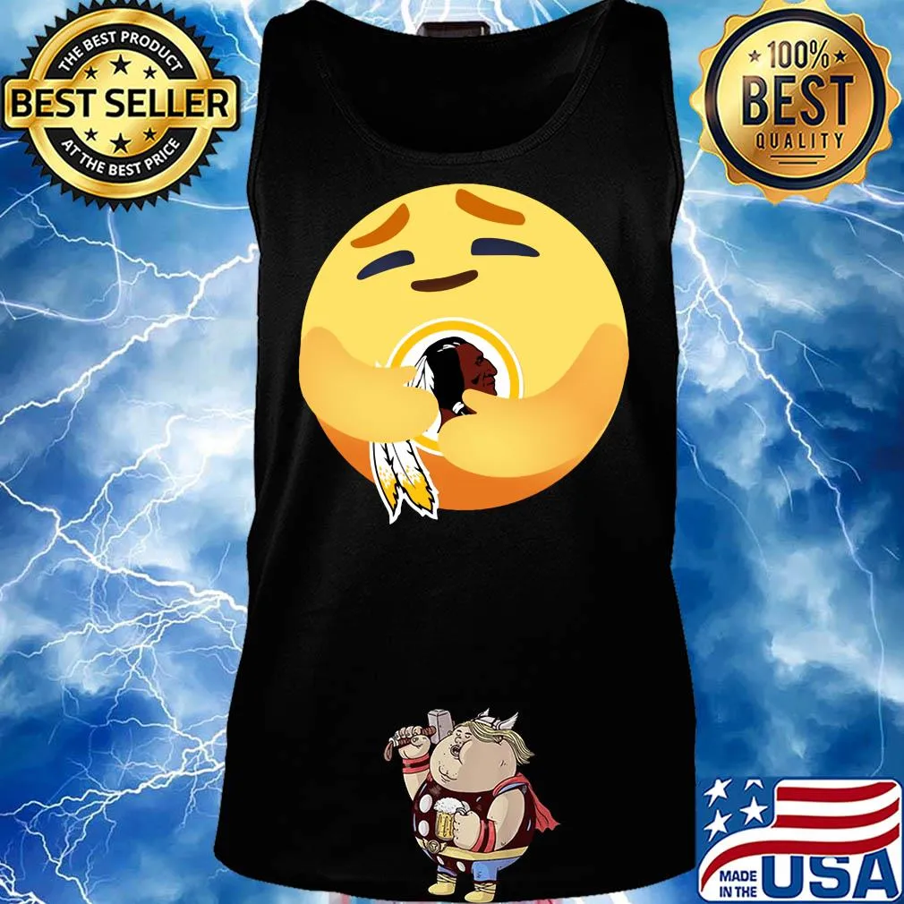 Love the washington redskins love hug facebook care emoji s Tank top