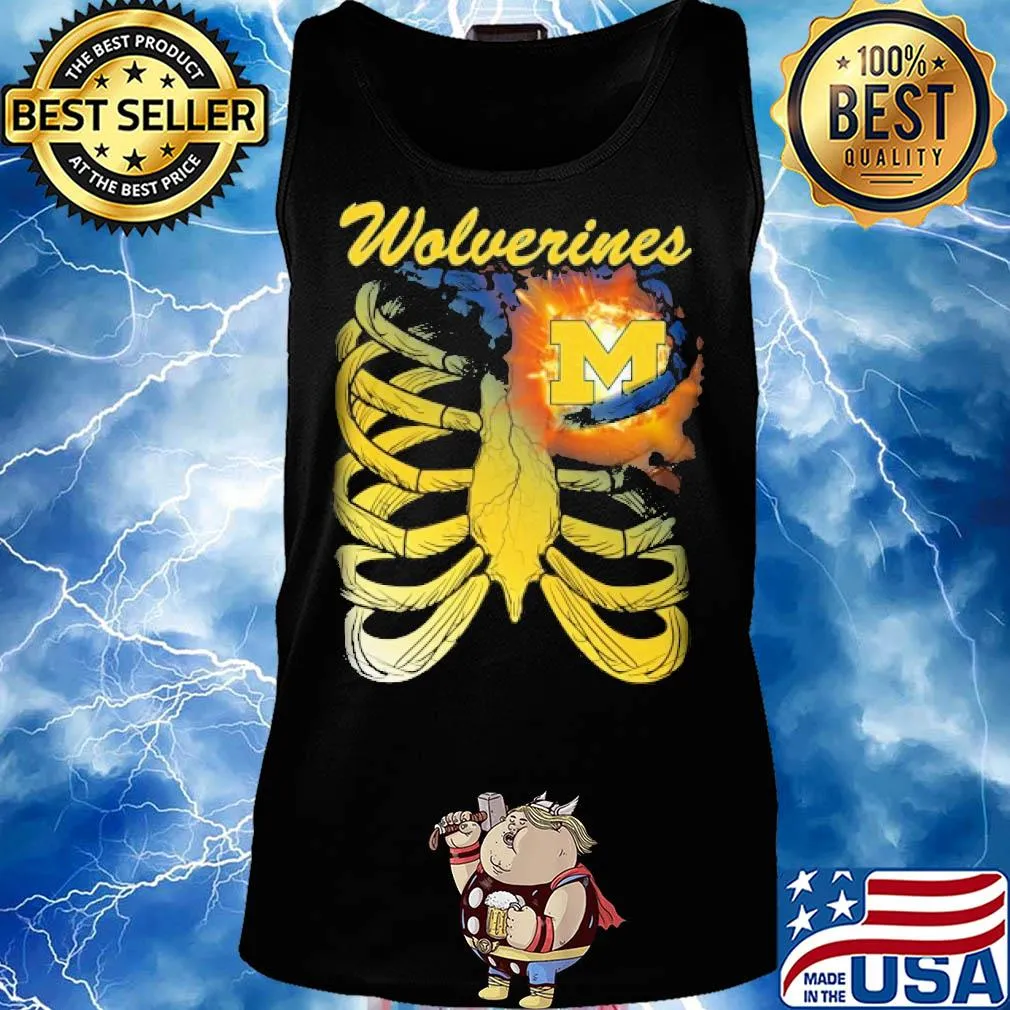 Michigan Wolverines Bone heart s Tank top