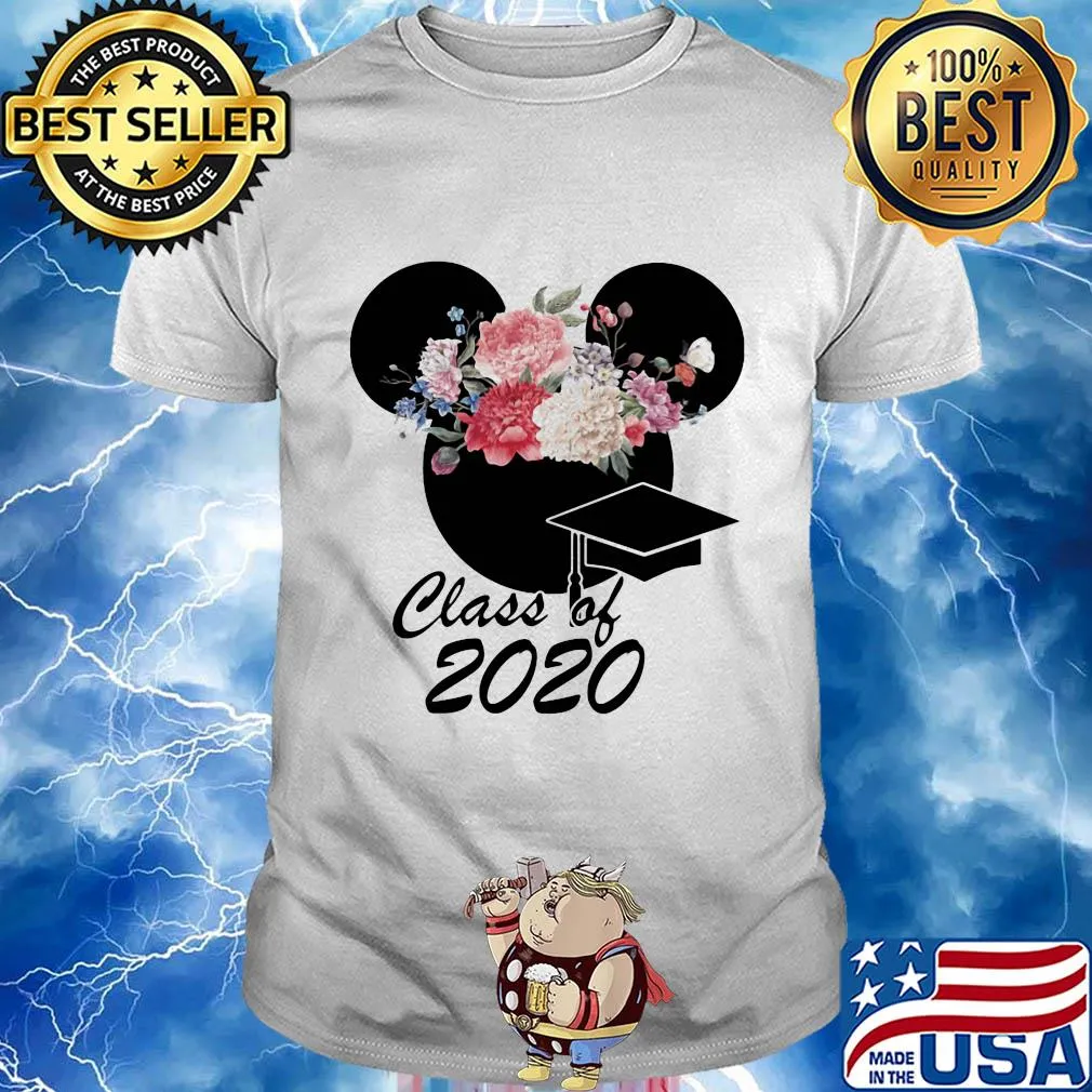 Mickey mouse class of 2020 flower shirt