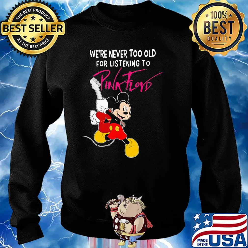 Mickey mouse guitar we're never too old for listening to pink floyd s Sweater
