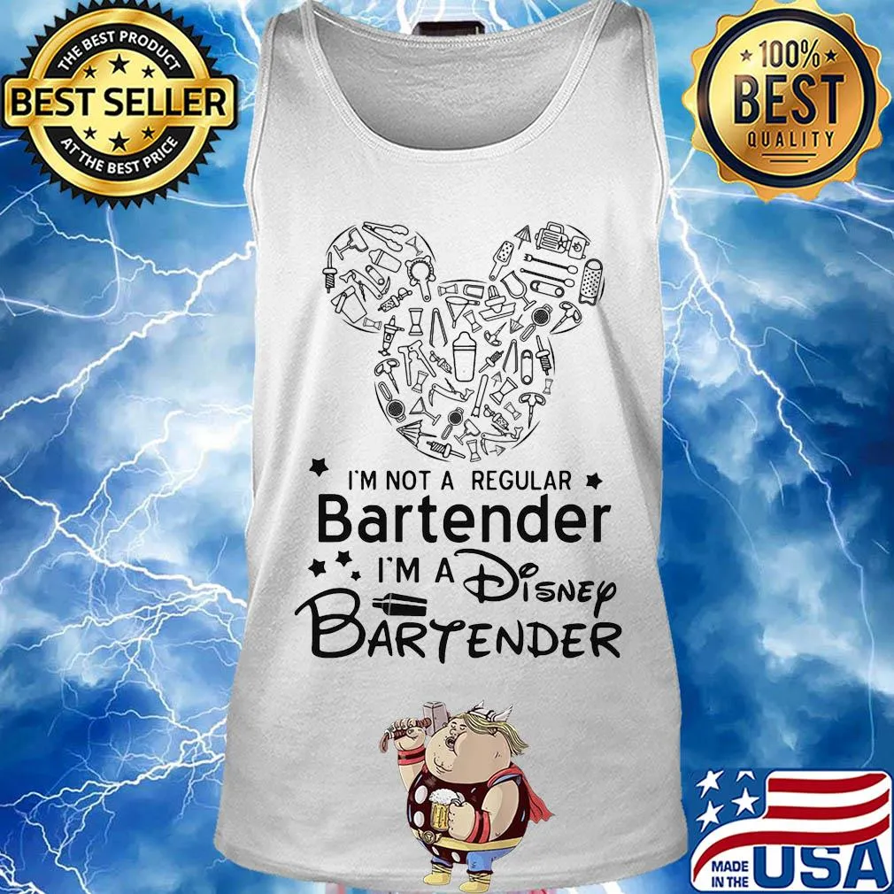 Mickey mouse I'm not a regular bartender I'm a disney bartender s Tank top