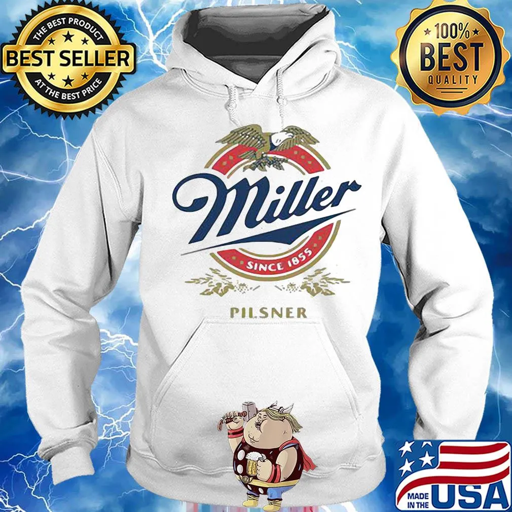 Miller since 1855 pilsner eagles logo s Hoodie