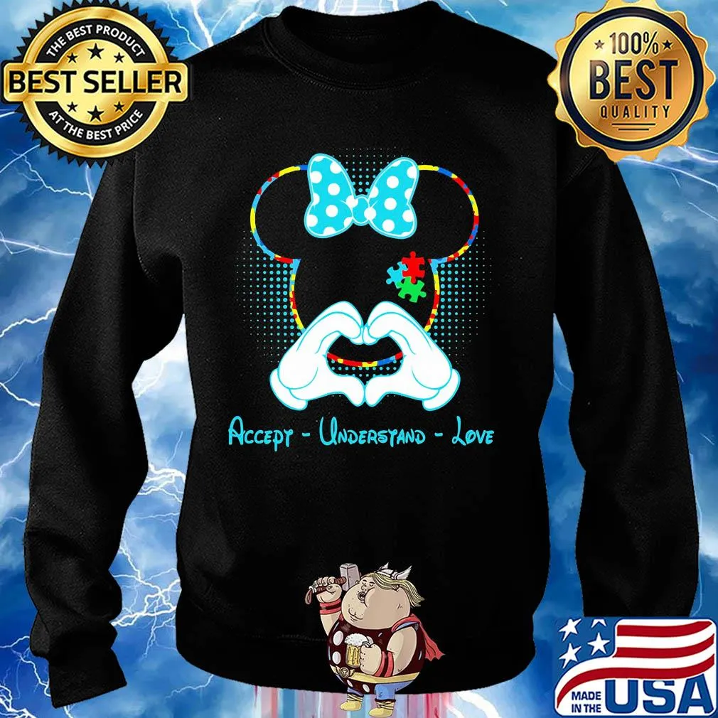 Minnie mouse autism awareness accept understand love s Sweater
