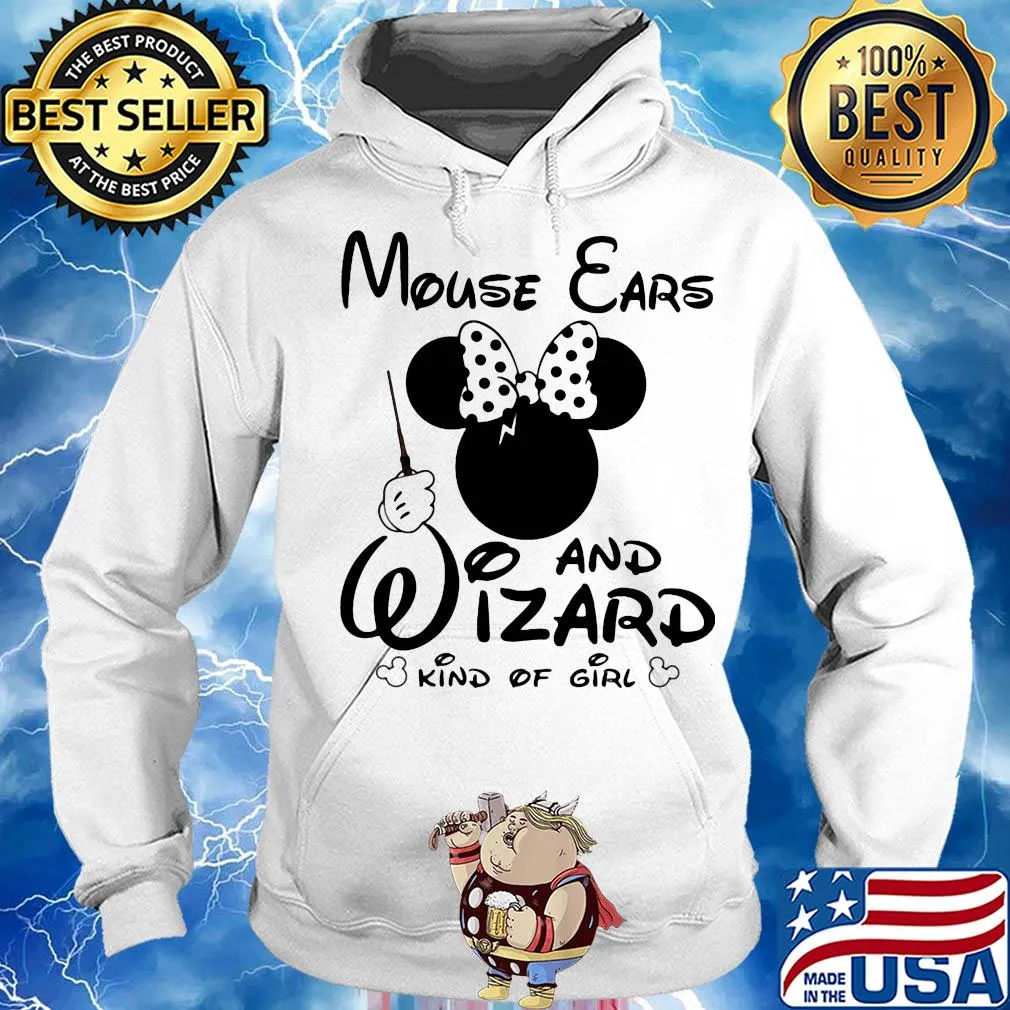 Minnie mouse ears and wizard kind of girl s Hoodie
