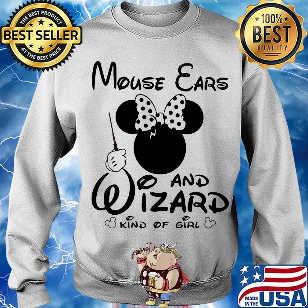Minnie mouse ears and wizard kind of girl s Sweater