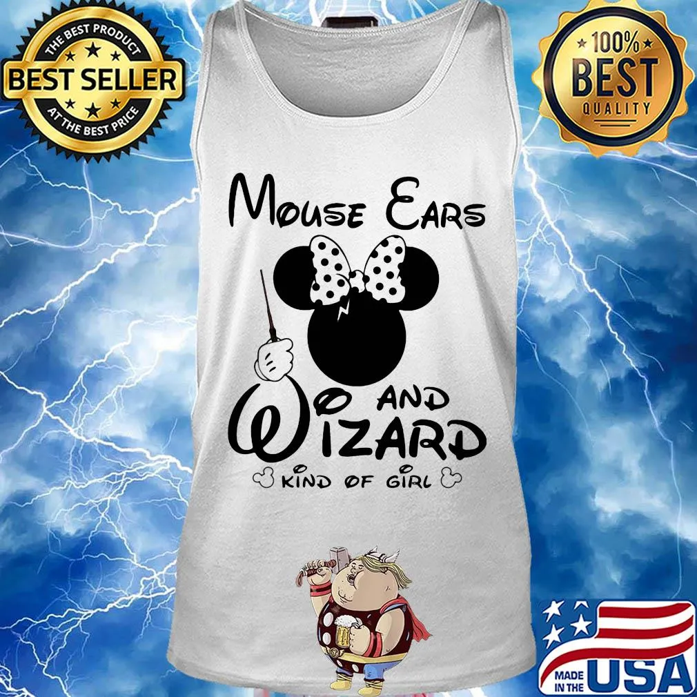 Minnie mouse ears and wizard kind of girl s Tank top