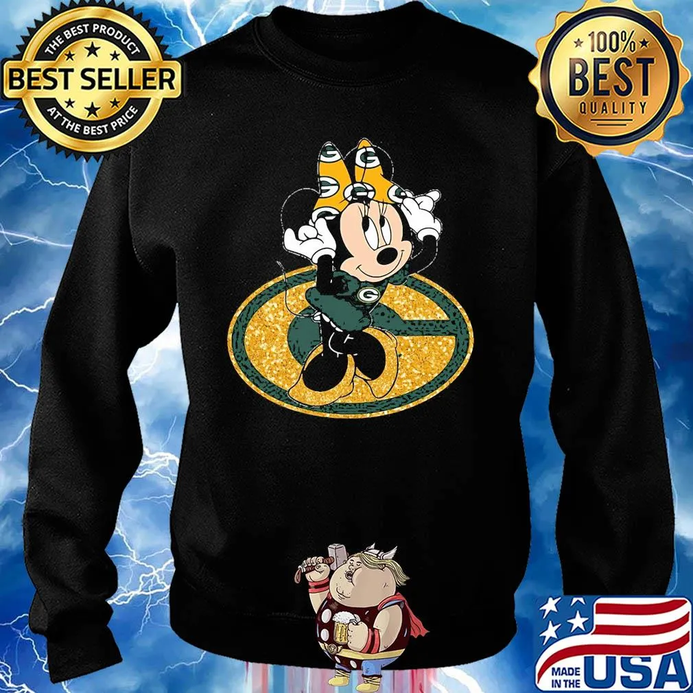 Minnie mouse green bay packers diamond s Sweater