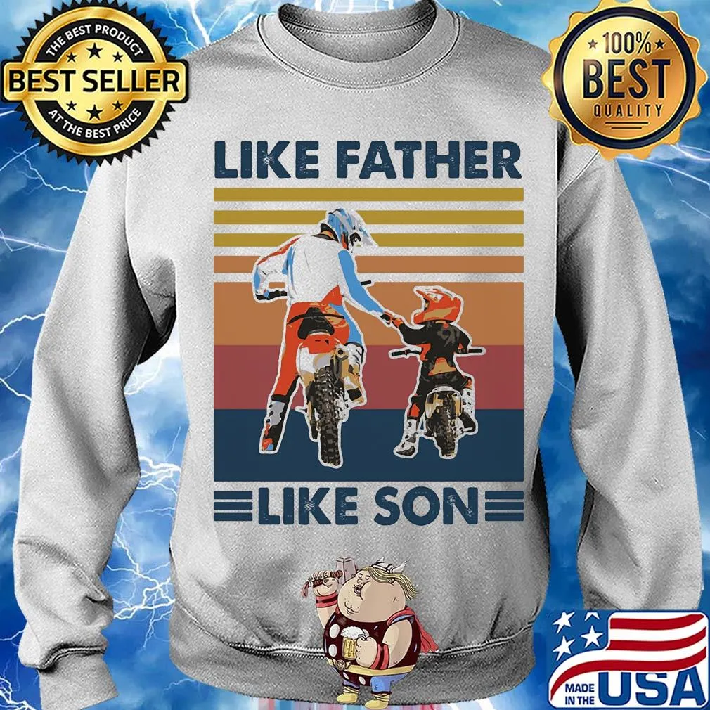 Motocross like father like son vintage s Sweater