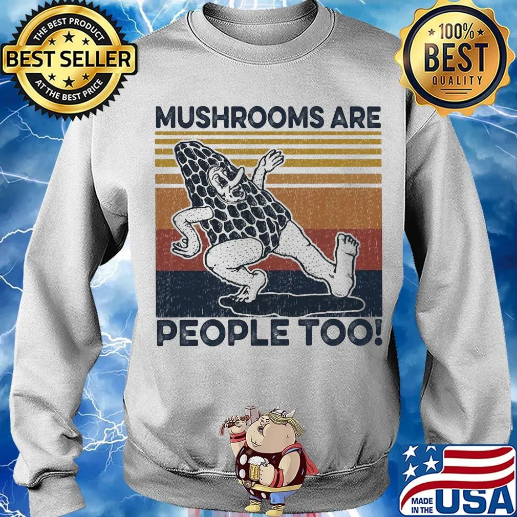 Mushrooms are people too vintage s Sweater