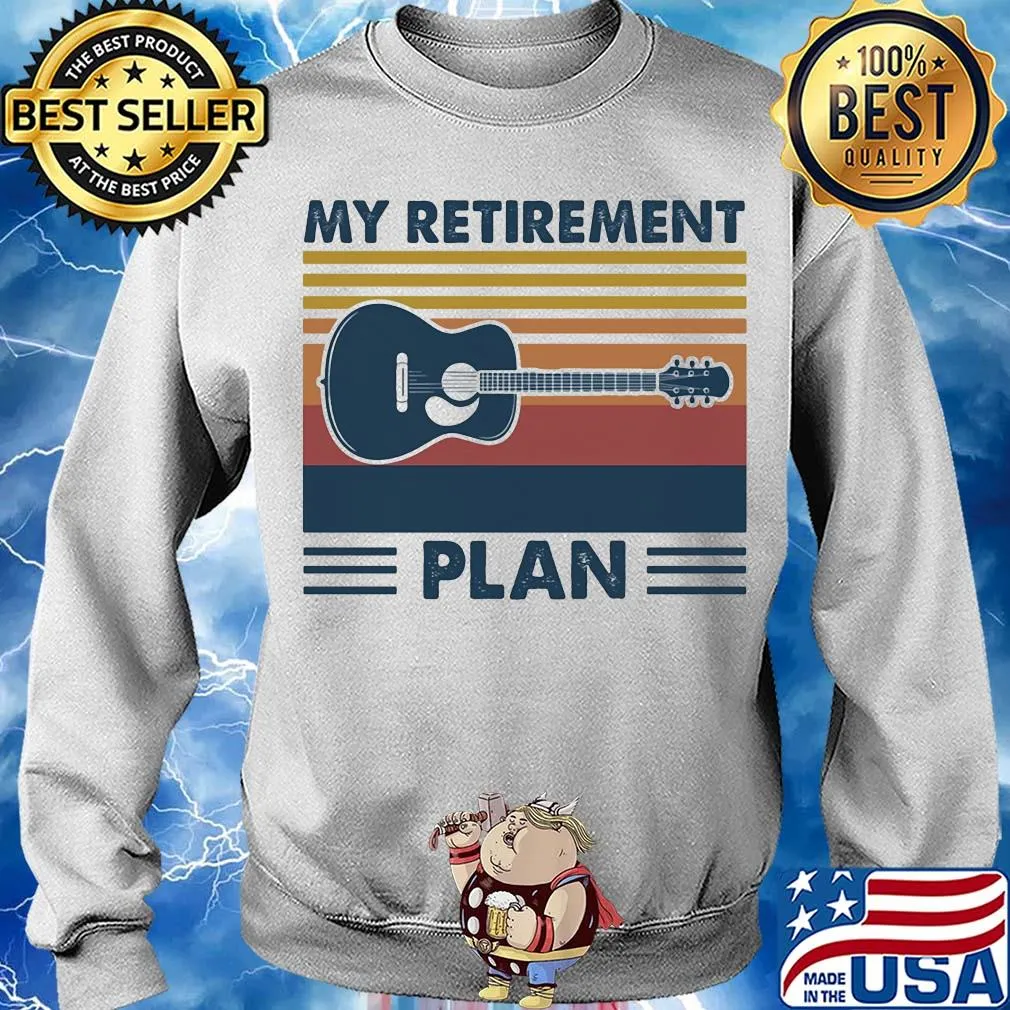 My retirement plan guitar vintage shirt (2) Sweater