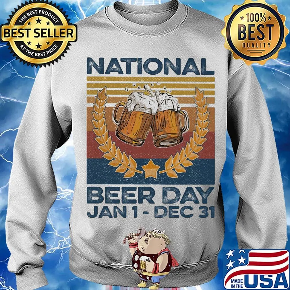 National beer day jan 1 dec 31 vintage s Sweater