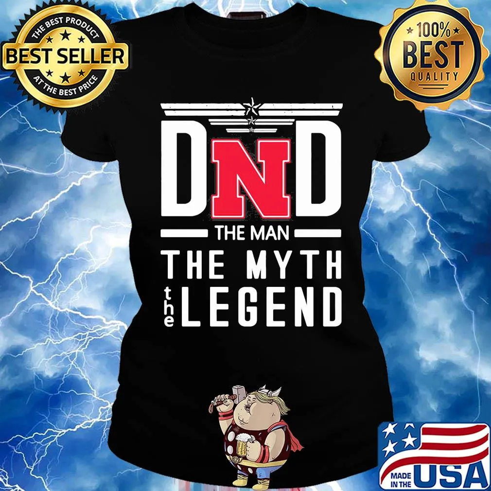 Nebraska cornhuskers dad the man the myth legend happy father's day s Ladies tee