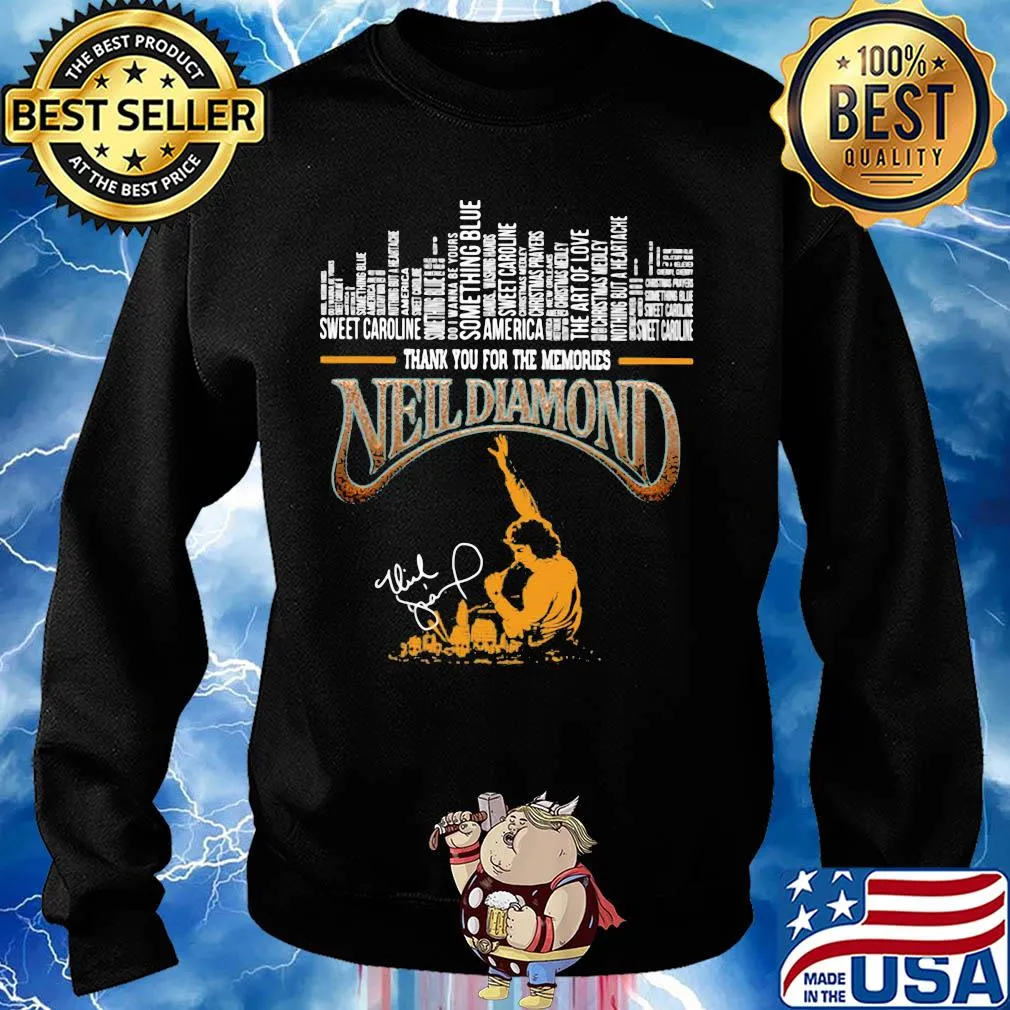 Neil diamond thank you for the memories signature s Sweater