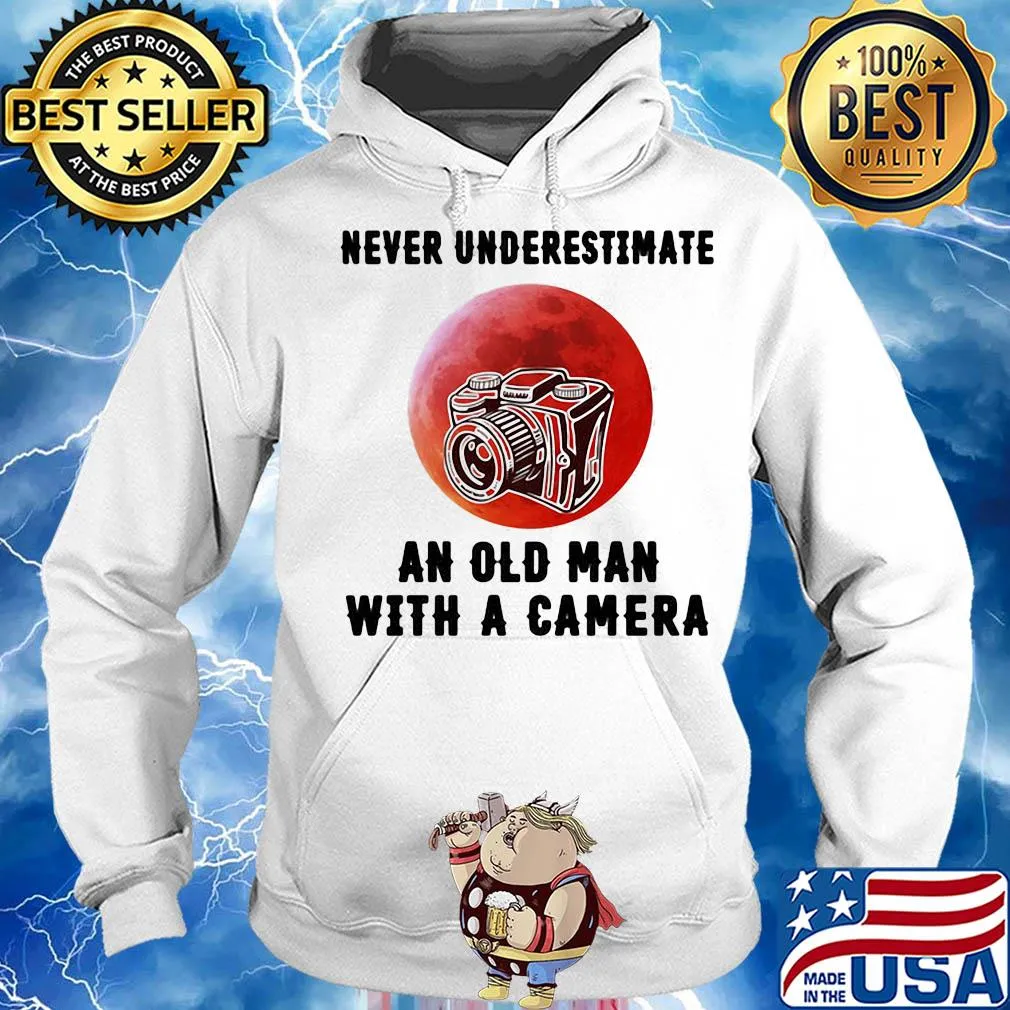 Never underestimate an old man with a came s Hoodie