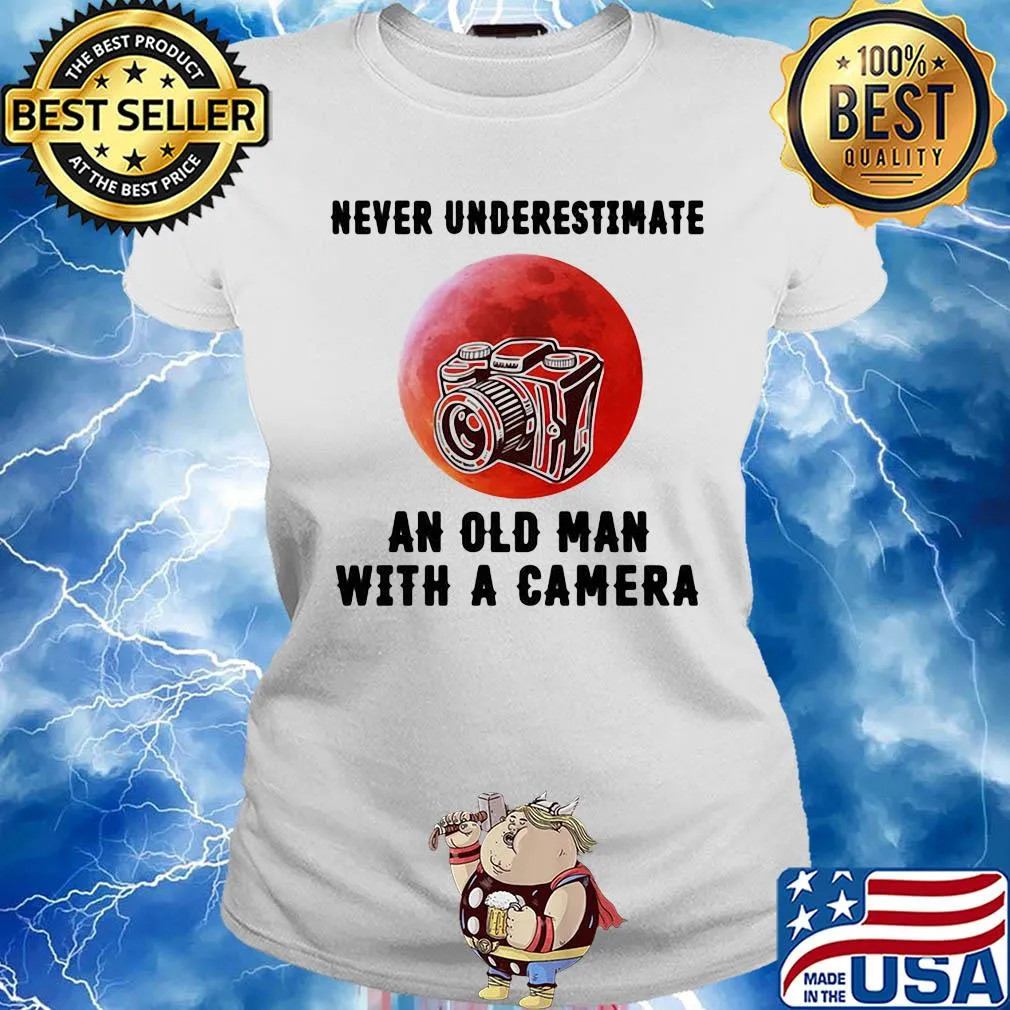 Never underestimate an old man with a came s Ladies tee