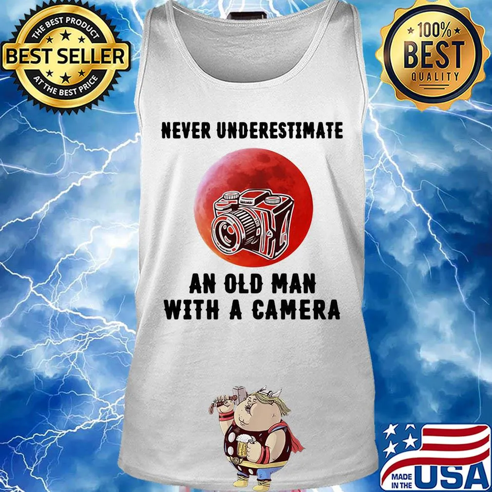 Never underestimate an old man with a came s Tank top