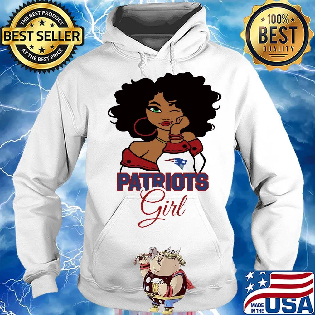 New England Patriots football black girl s Hoodie