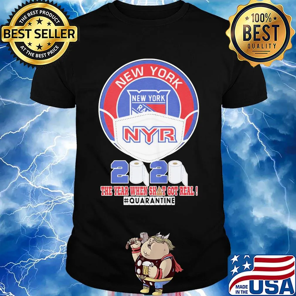 New york rangers mask 2020 the year when shit got real quarantine toilet paper shirt